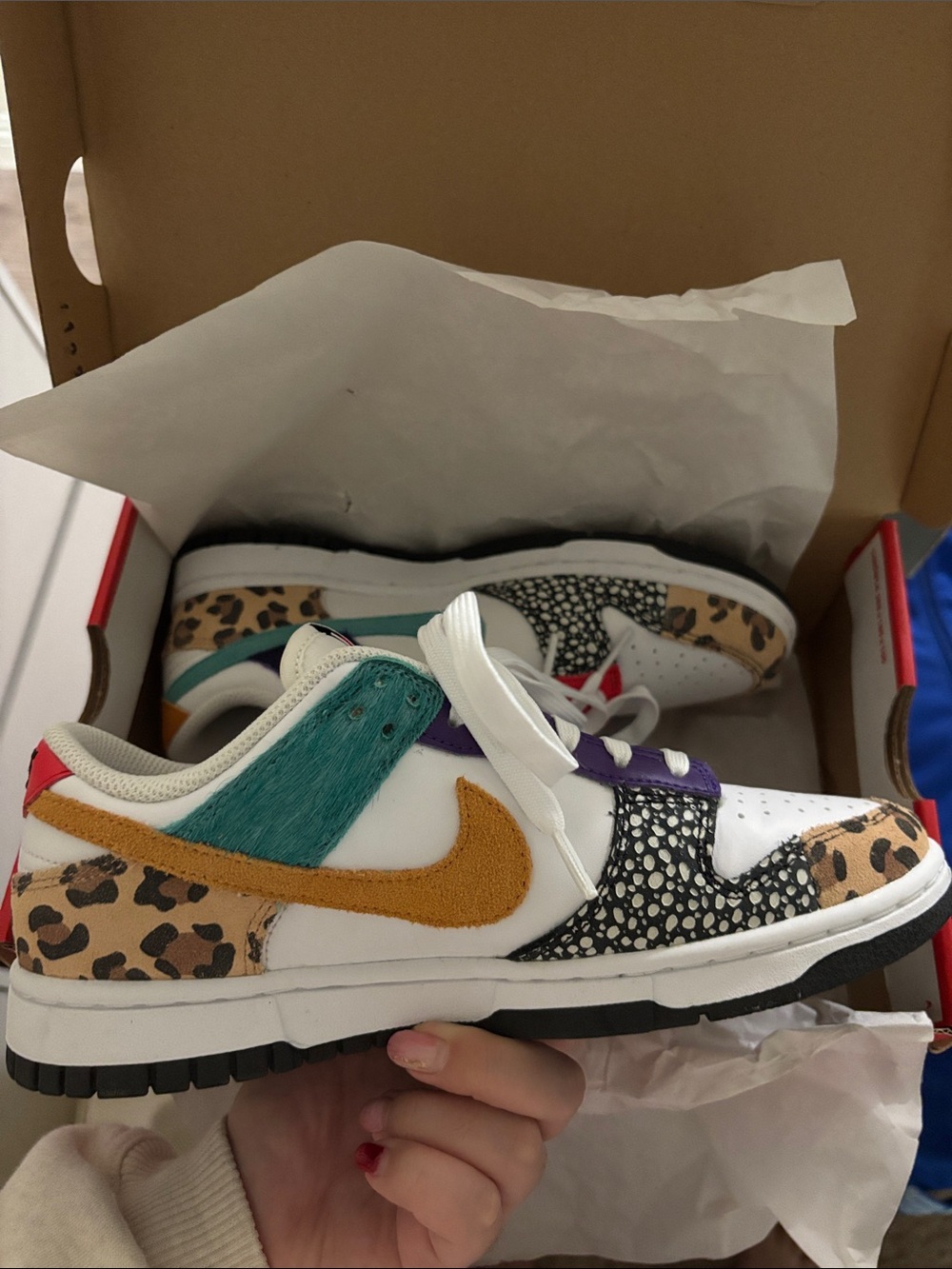 Nike Women's Dunk Low SE Safari Mix - Picture 5 of 6